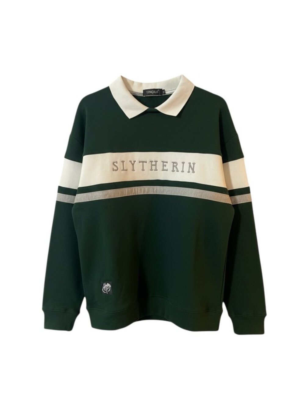 Harry Potter Slytherin Pull Over Sweater Collar Unisex XL Green